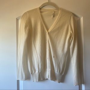 CELINE Cream Cashmere Cardigan